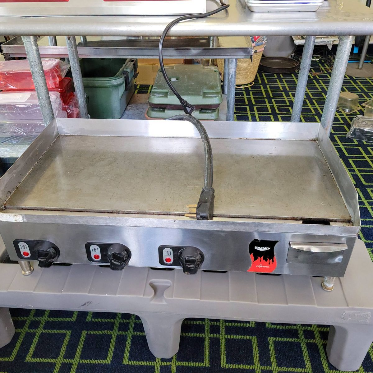 Electric countertop griddle